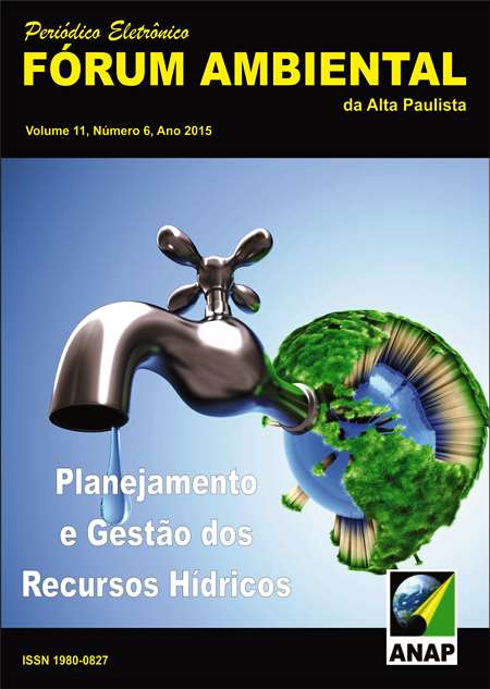					View Vol. 11 No. 6 (2015): Planejamento e Gestão dos Recursos Hídricos
				