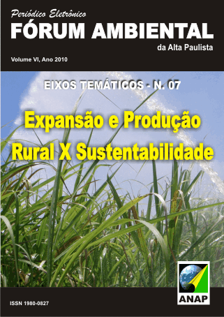 					View Vol. 6 No. 7 (2010): Expansão e Produção Rural X Sustentabilidade
				