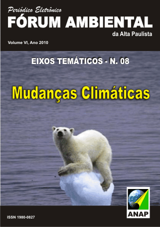 					Visualizar v. 6 n. 8 (2010): Mudanças Climáticas
				