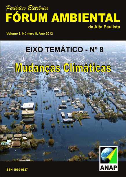 					Visualizar v. 8 n. 8 (2012): Mudanças Climáticas
				