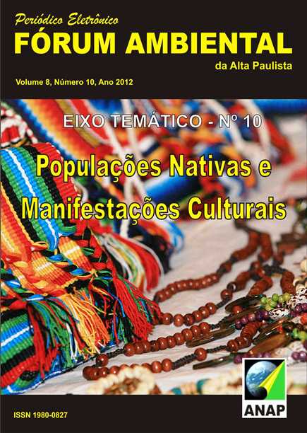 					Visualizar v. 8 n. 10 (2012): Populações Nativas e Manifestações Culturais
				