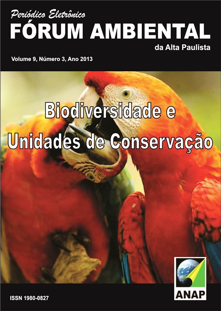 					Visualizar v. 9 n. 3 (2013): Biodiversidade e Unidades de Conservação
				
