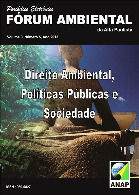 					Visualizar v. 9 n. 5 (2013): Direito Ambiental,  Políticas Públicas e  Sociedade
				