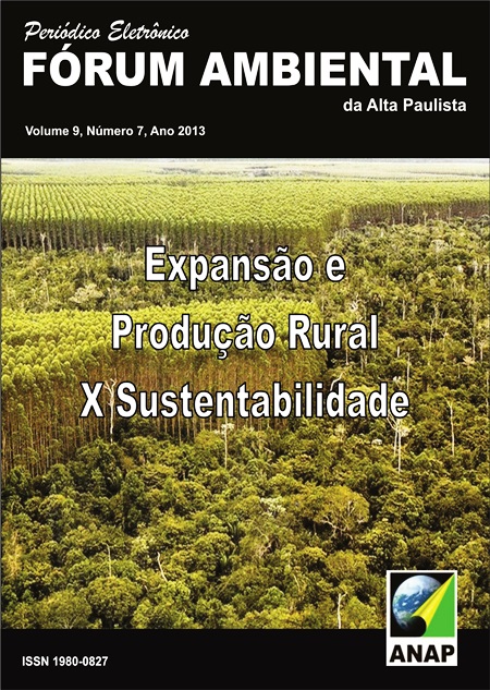 					Visualizar v. 9 n. 7 (2013): Expansão e Produção Rural  X Sustentabilidade
				