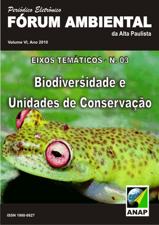 					View Vol. 6 No. 3 (2010): Biodiversidade e Unidades de Conservação
				