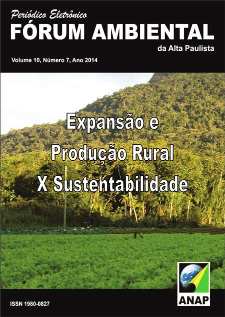 					View Vol. 10 No. 7 (2014): Expansão e  Produção Rural  X Sustentabilidade
				