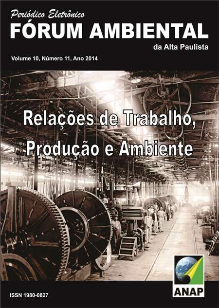 					Visualizar v. 10 n. 11 (2014): Relações de Trabalho,  Produção e Ambiente
				